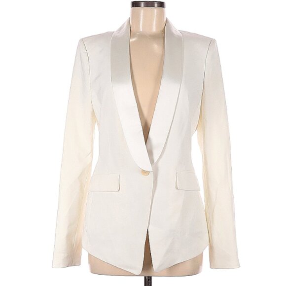 NEW NWT Ivory White M BCBGMaxAzria Blazer - Picture 1 of 2